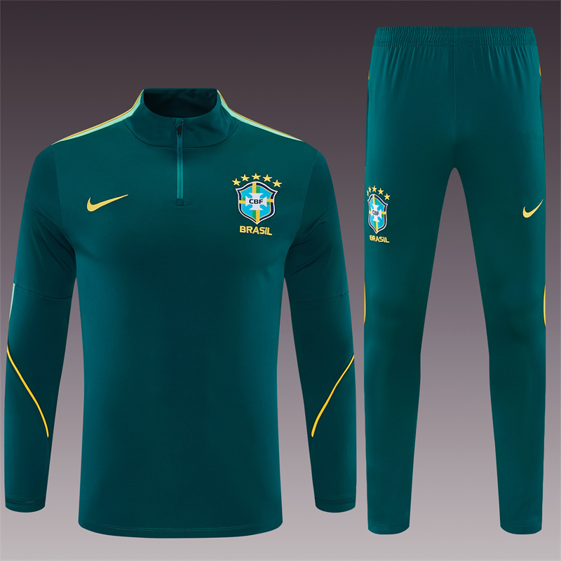 26/27 Brazil Dark Green Tracksuits