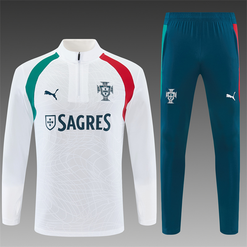 26/27 Portugal White Tracksuits