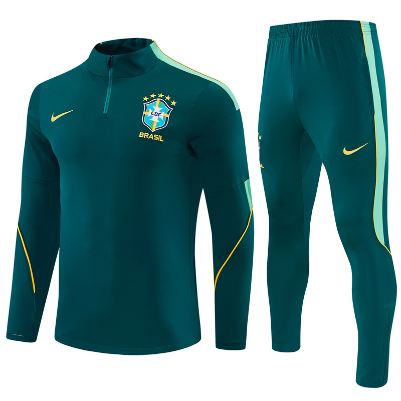 26/27 Brazil Dark Green Tracksuits