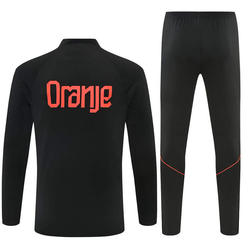 26/27 Netherlands Black Tracksuits