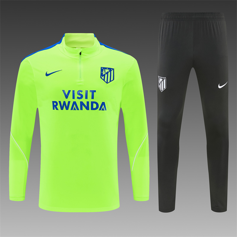 26/27 Atletico Madrid Fluorescent Green Tracksuits