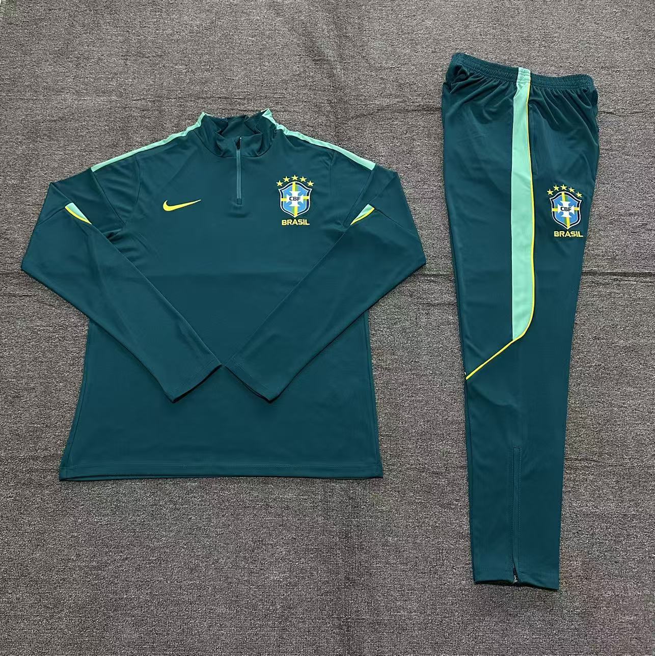 26/27 Brazil Dark Green Tracksuits