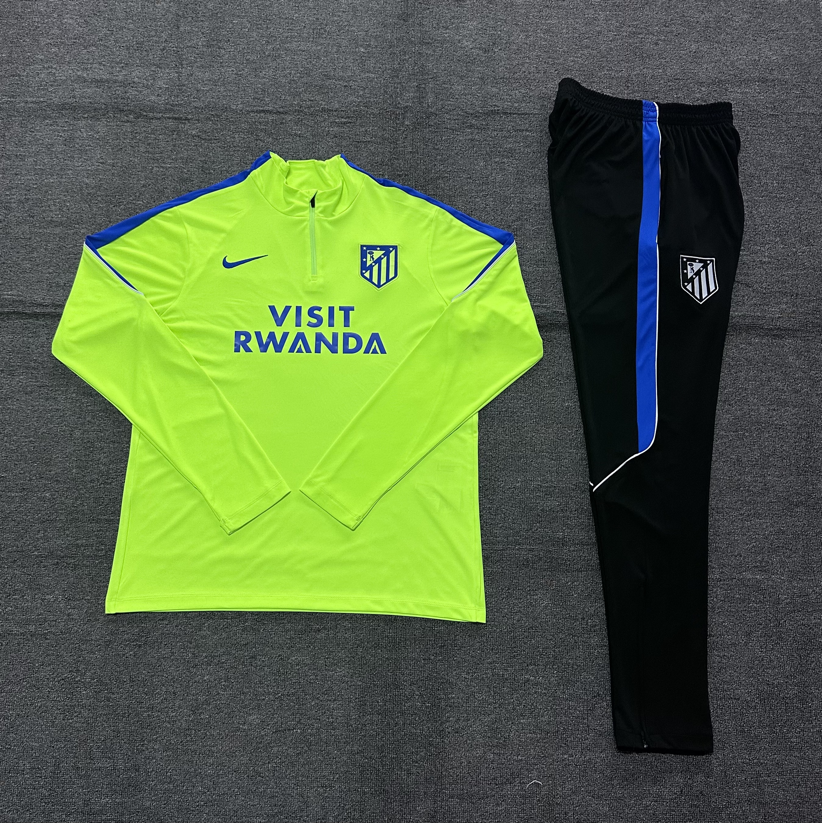 26/27 Atletico Madrid Fluorescent Green Tracksuits