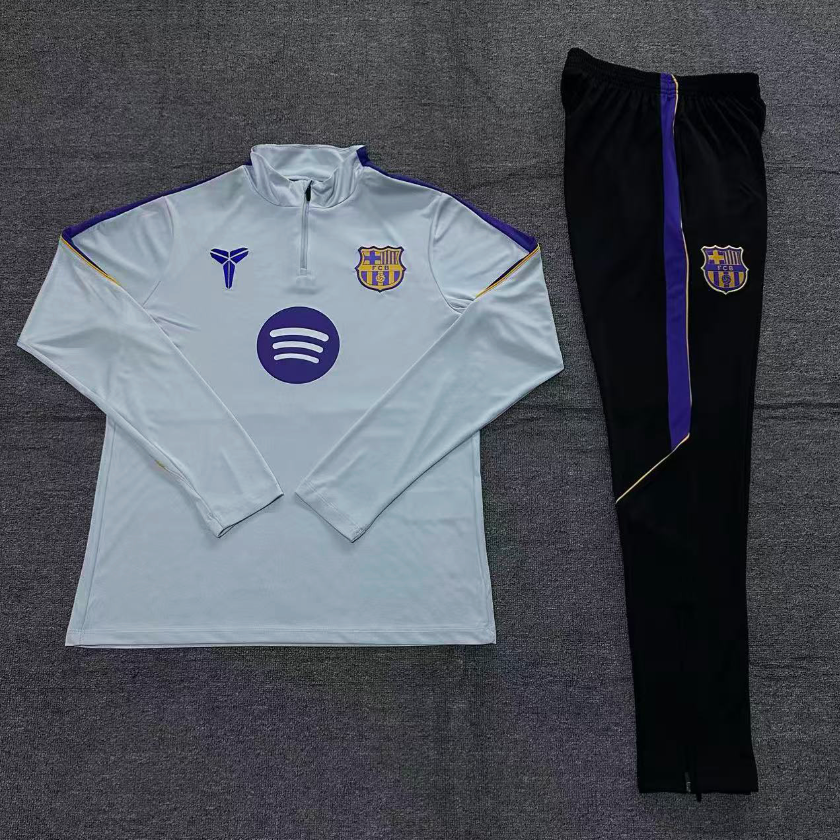 26/27 Barcelona Light Grey Tracksuits