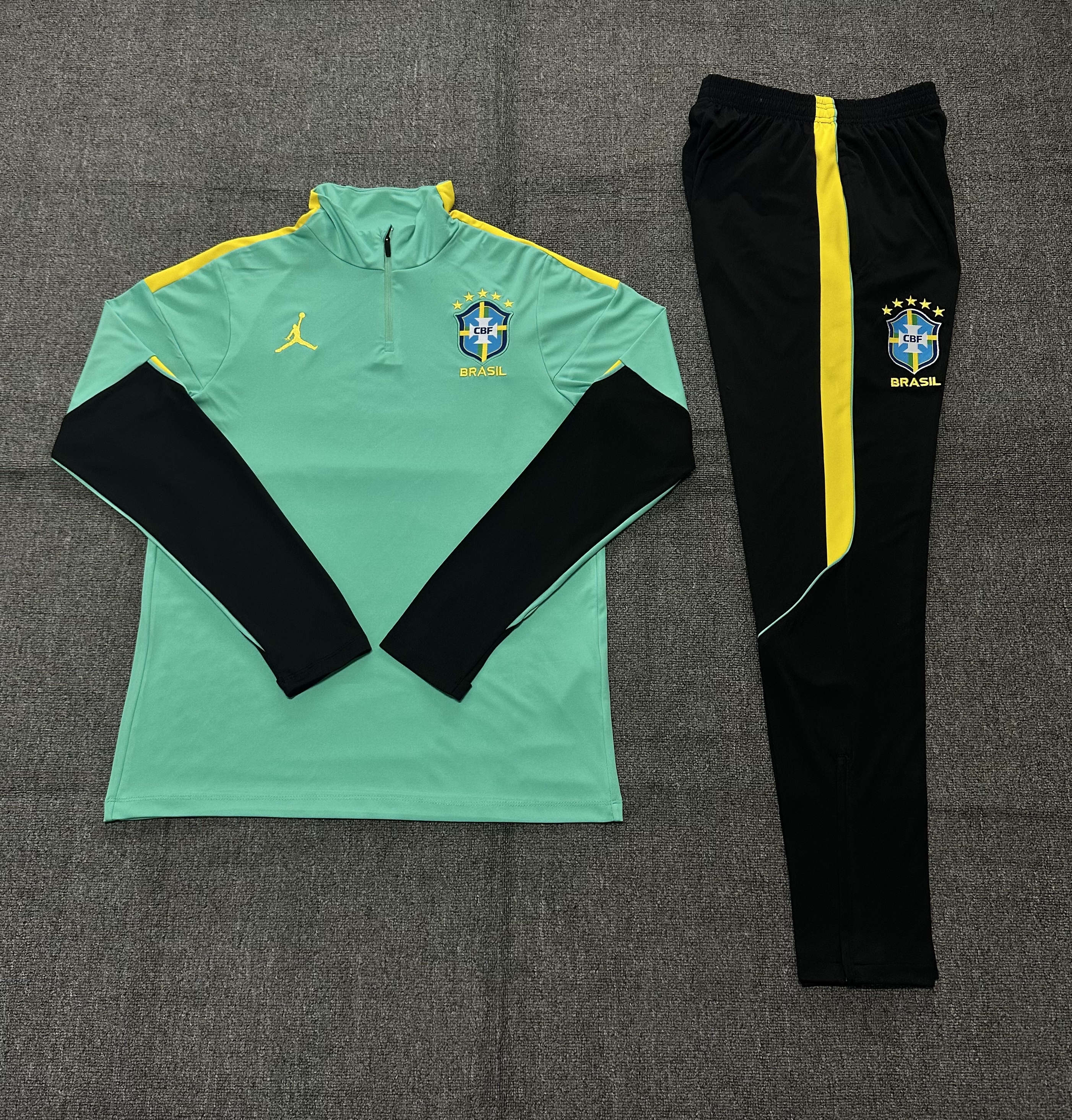 26/27 Jordan Brazil Light Green Tracksuits