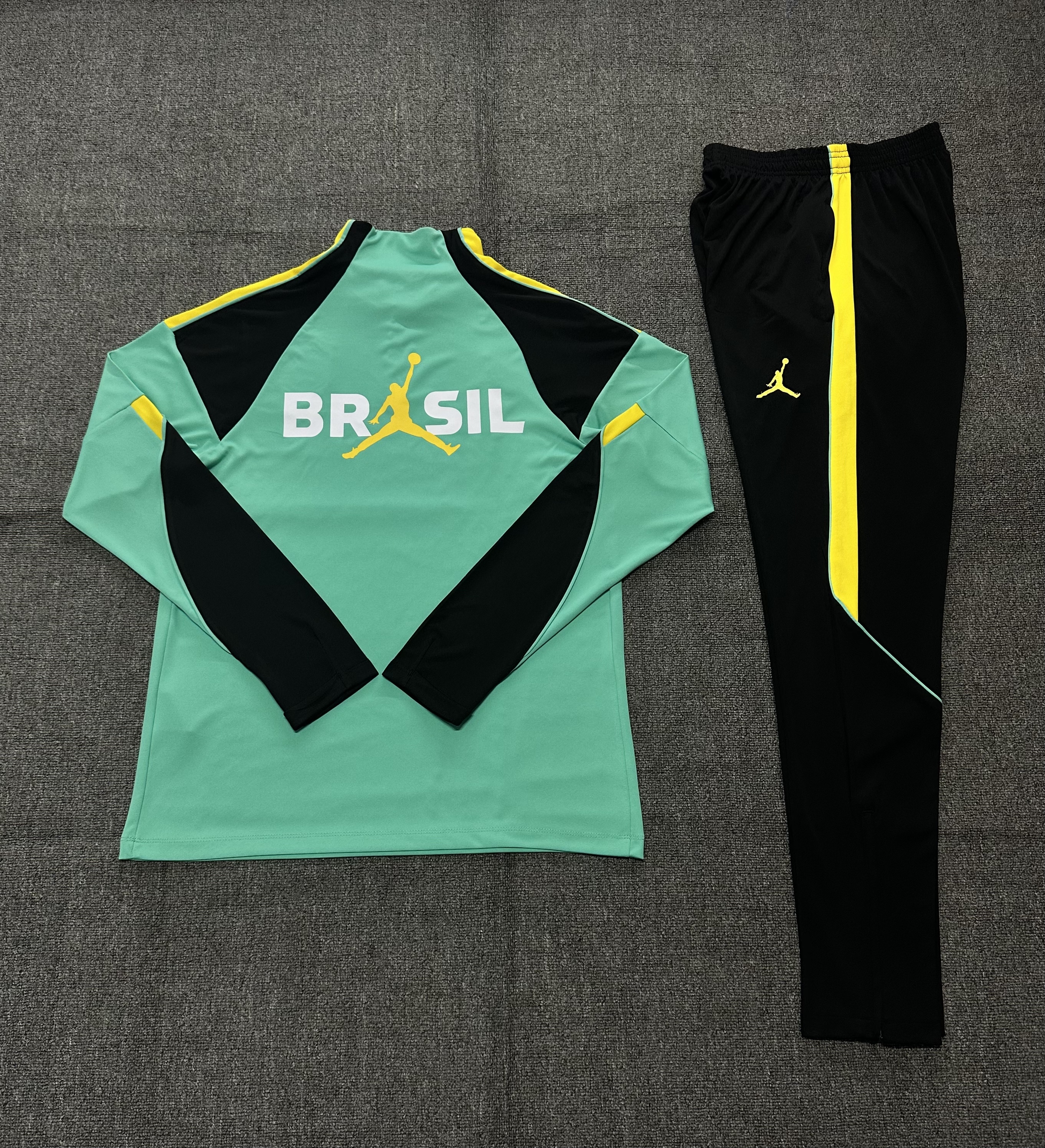 26/27 Jordan Brazil Light Green Tracksuits