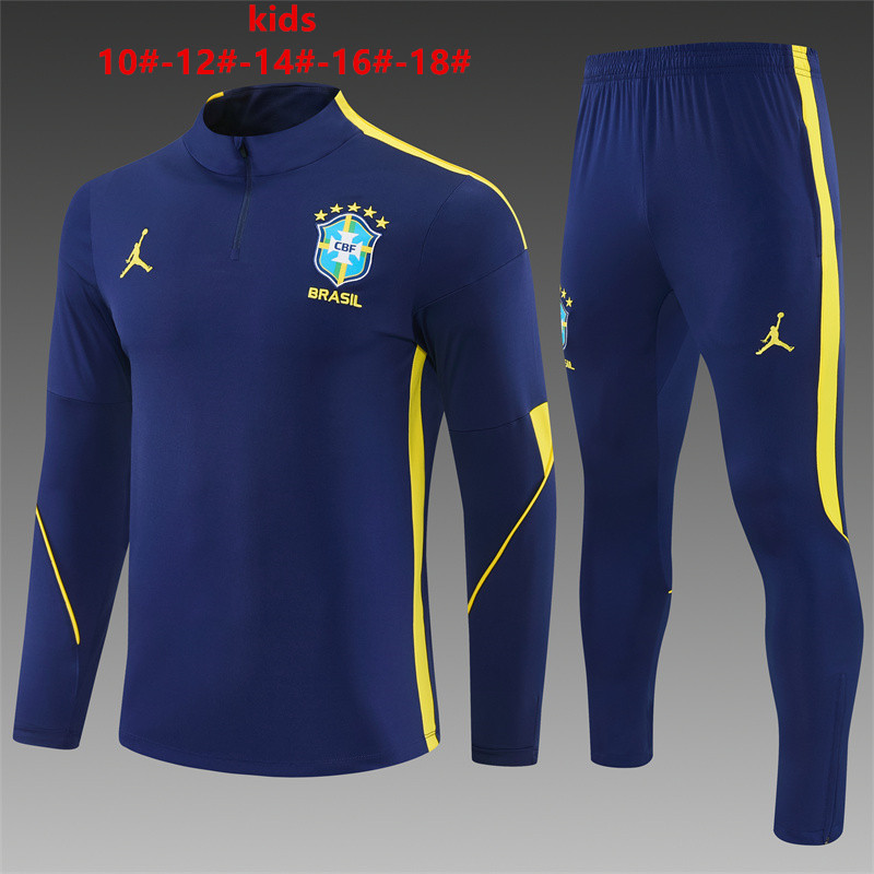 26/27 Jordan Brazil Royal Blue Tracksuits