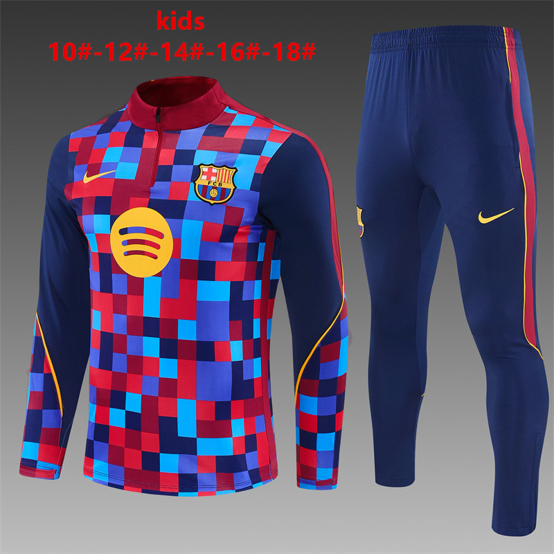 26/27 Barcelona Red and Blue Tracksuits
