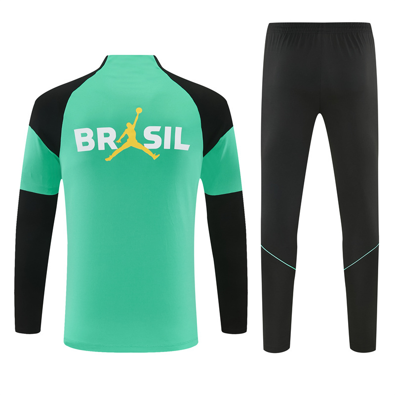 26/27 Jordan Brazil Light Green Tracksuits