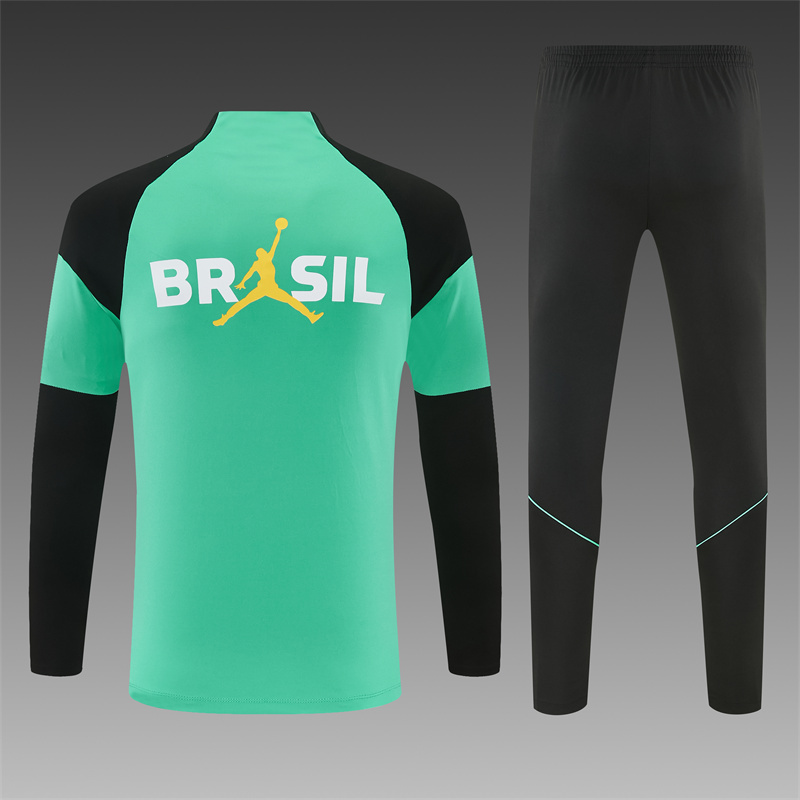 26/27 Jordan Brazil Light Green Tracksuits