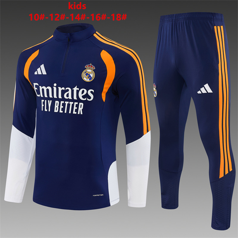 26/27 Real Madrid Royal Blue with Yellow Tracksuits