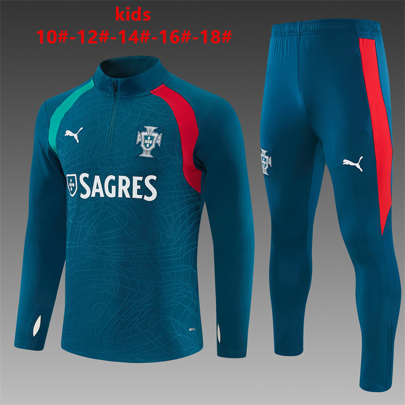 26/27 Portugal Dark Green Tracksuits