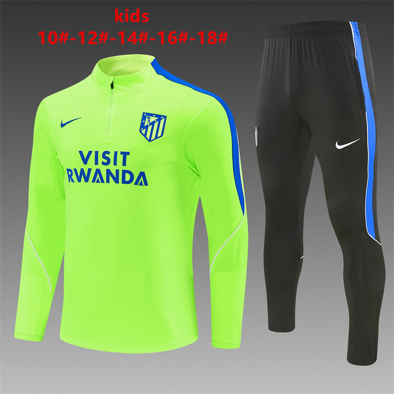 26/27 Atletico Madrid Fluorescent Green Tracksuits