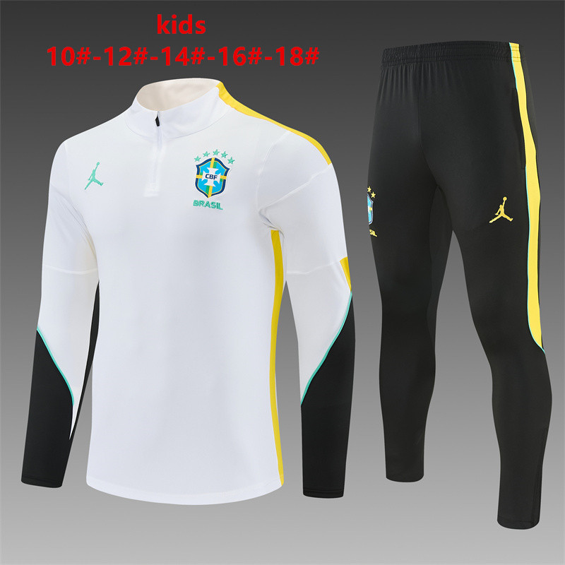 26/27 Jordan Brazil White Tracksuits