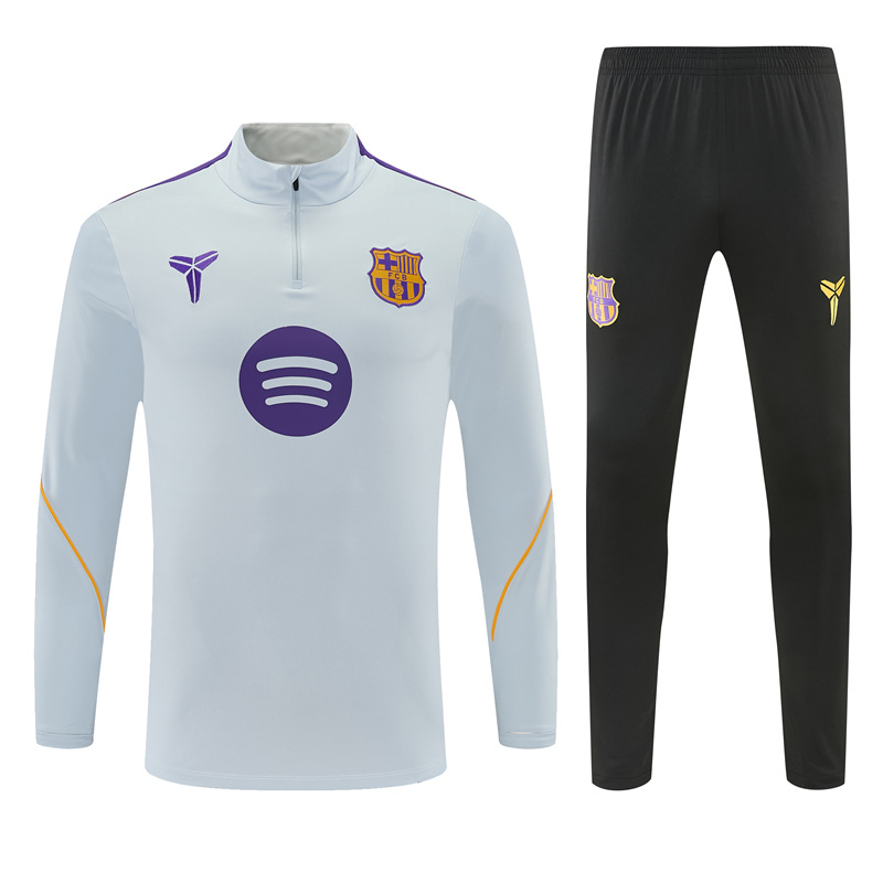26/27 Barcelona Light Grey Tracksuits