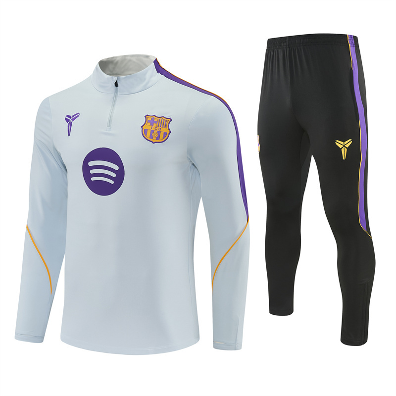 26/27 Barcelona Light Grey Tracksuits