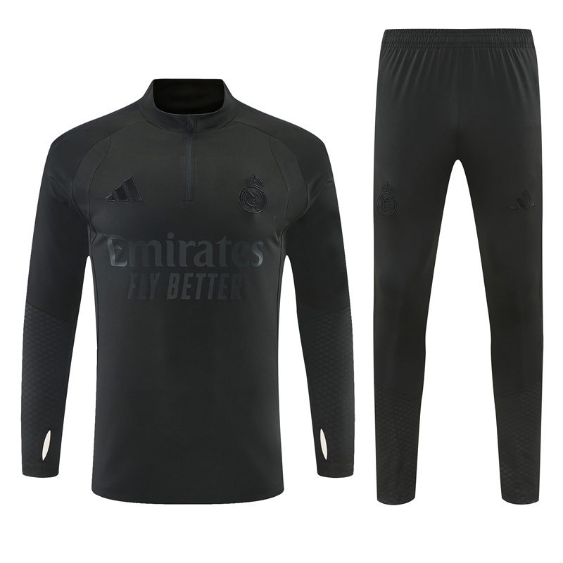26/27 Real Madrid Black Tracksuits