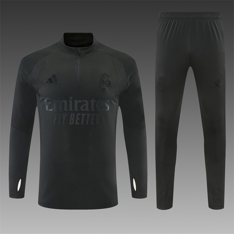 26/27 Real Madrid Black Tracksuits