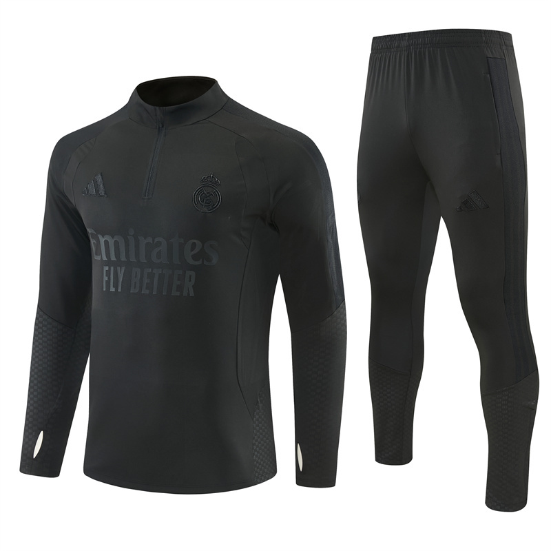 26/27 Real Madrid Black Tracksuits