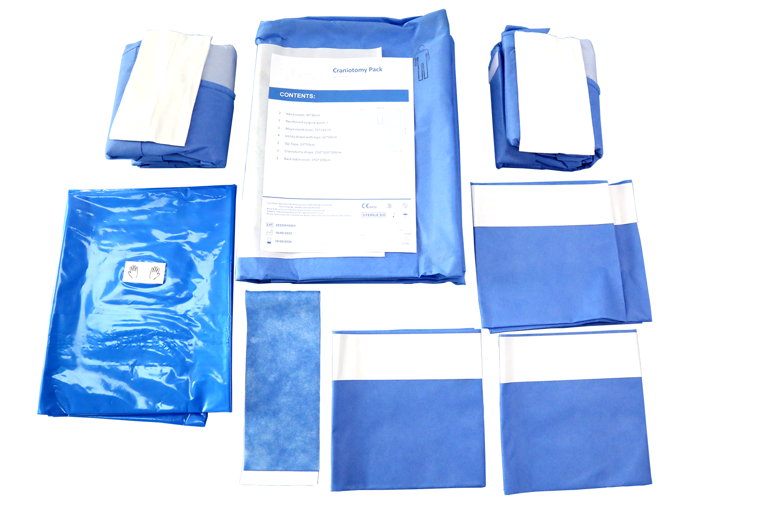 Disposable Craniotomy Surgical Drape Pack