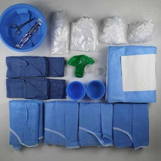 Disposable Surgical Angiography Drape Pack for Hospital