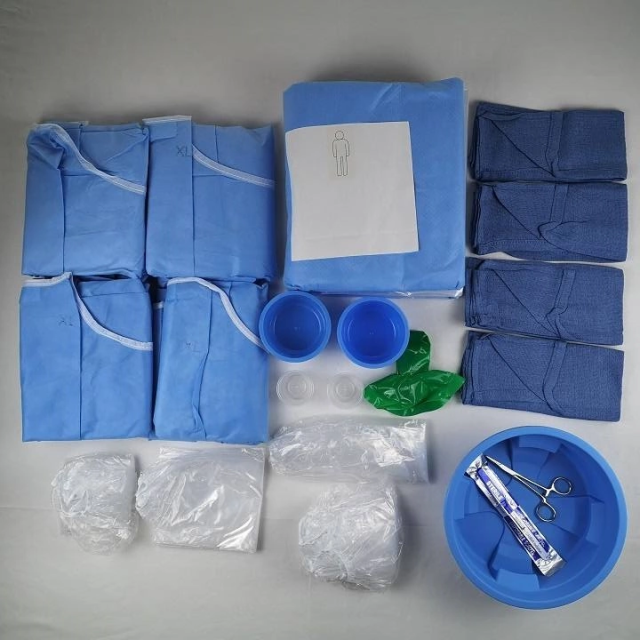 Disposable Surgical Angiography Drape Pack for Hospital