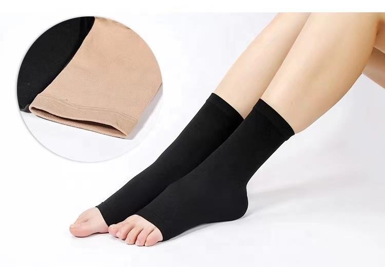Nylon and Spandex Graduated Medical Compression Stockings Men Women Sports Socks