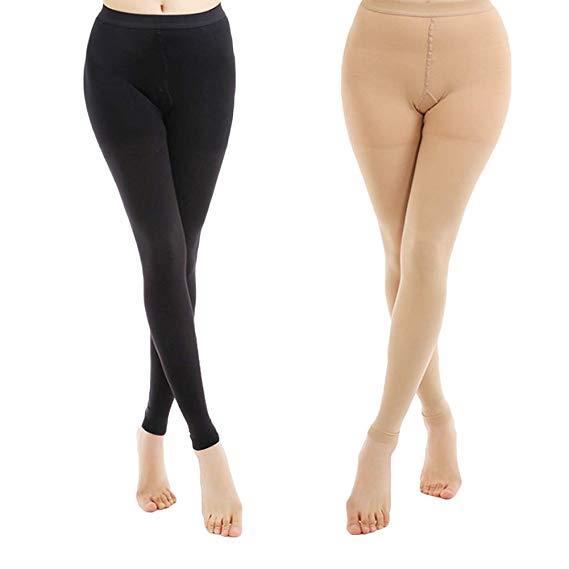 Nylon and Spandex Graduated Medical Compression Stockings Men Women Sports Socks