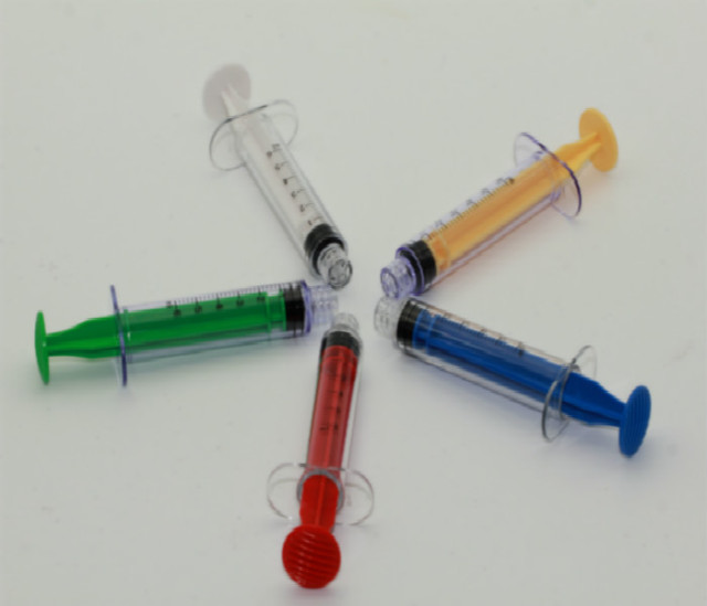 Disposable colored Control Syringes