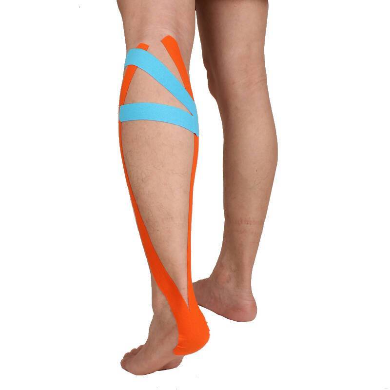 Sports coloured Kintape Waterproof Cotton Elastic Sports Kinesiology Muscle Tape Kinesiology Tape