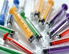 Disposable Angiographic Colored PC Syringe for Medical Consumables