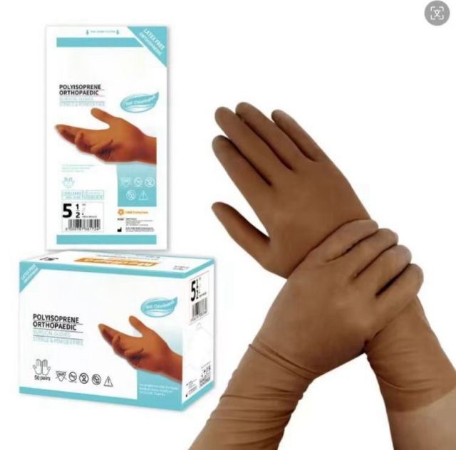 Gloves Latex Powder Free Medical Orthopaedic Latex Surgical Gloves