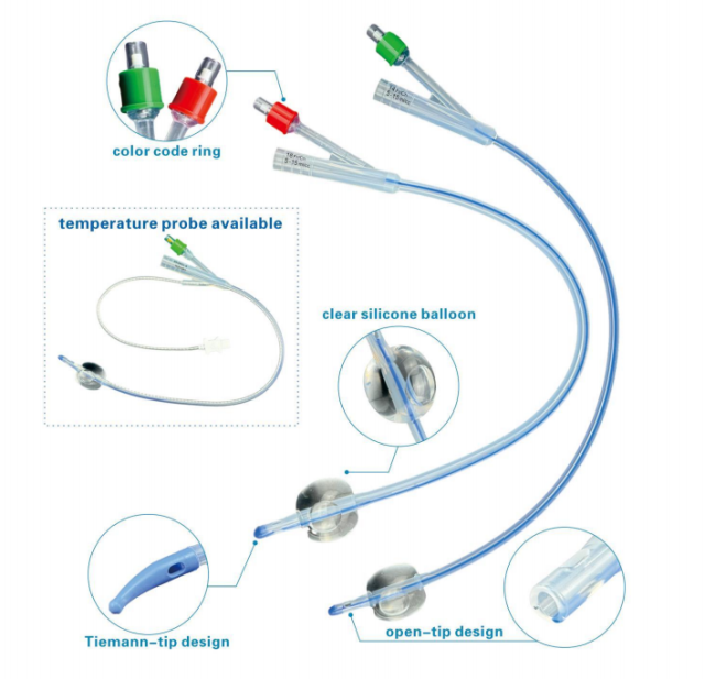 Two-Way Silicone Foley Catheter