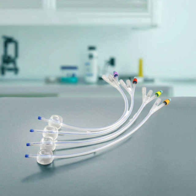 Three-Way Silicone Foley Catheter