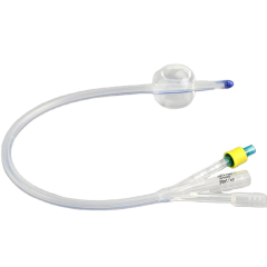 Three-Way Silicone Foley Catheter