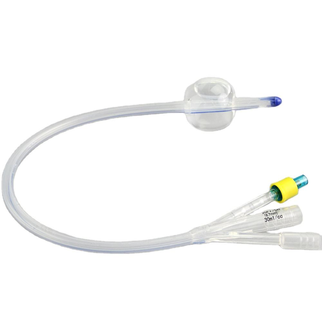 Three-Way Silicone Foley Catheter