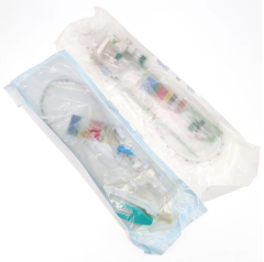 Disposable closed suction catheter