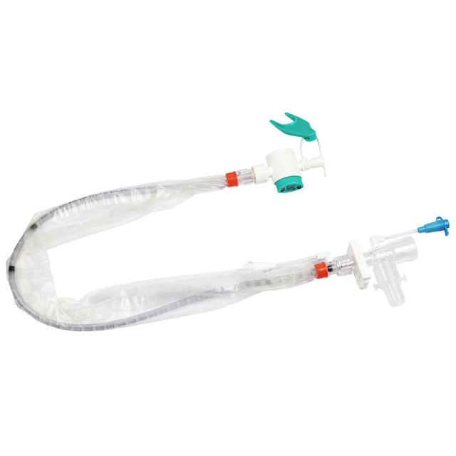 Disposable closed suction catheter