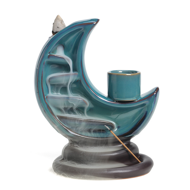 New Moon Backflow Incense Holder