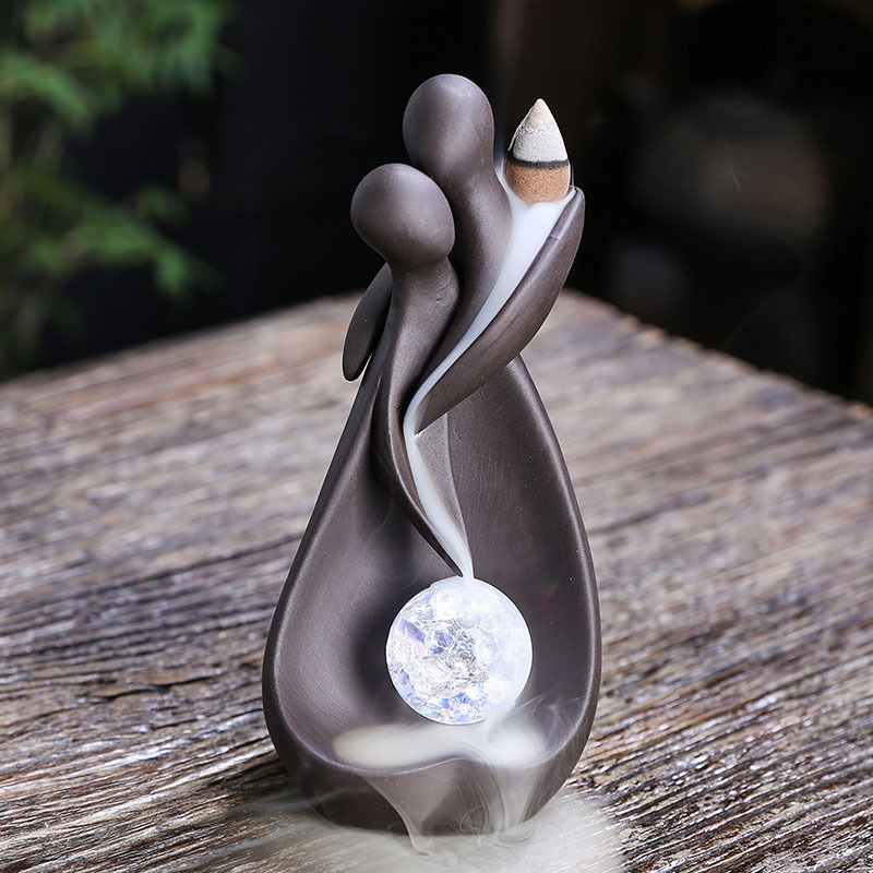 Lover Incense Burner, Waterfall Backflow Incense Holder