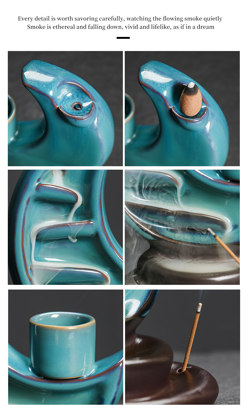 New Moon Backflow Incense Holder