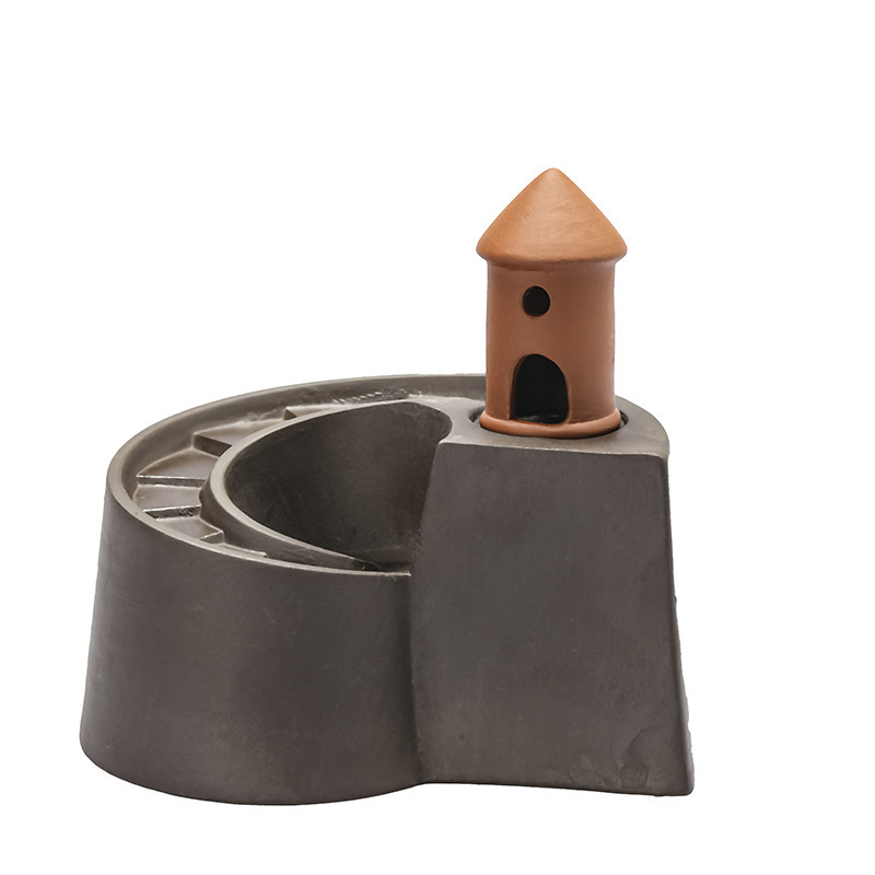 Fantasy Castle Incense Burner, Waterfall Backflow Incense Holder