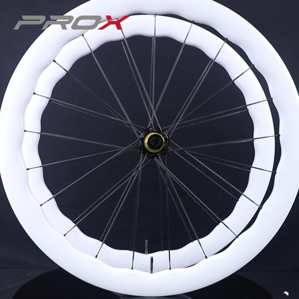 ProX C67DB Super Light Non-Paint Carbon Road Wheels Anti-Scratch Full Carbon Spoke Wheels