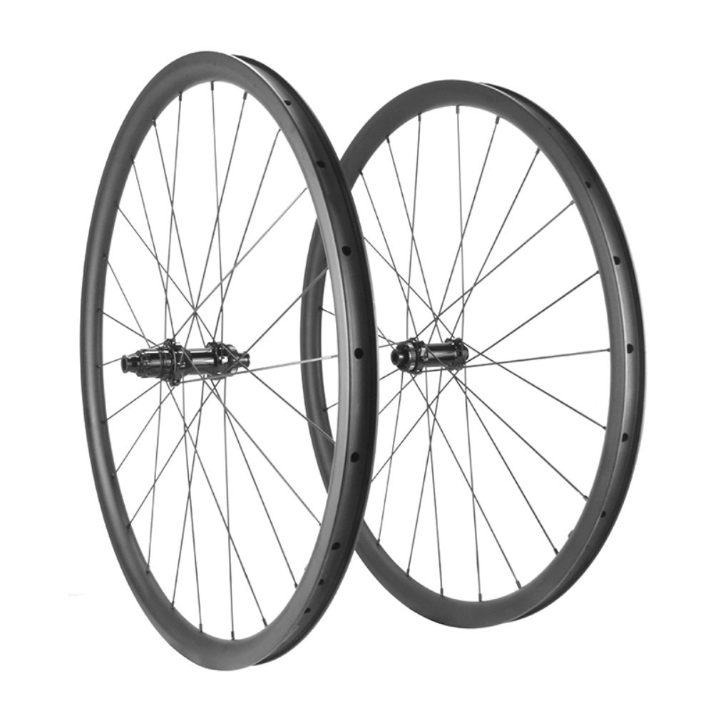 ProX 98DB Disc Brake 25mm Wide Carbon Clincher Rims 700C Road Wheelset