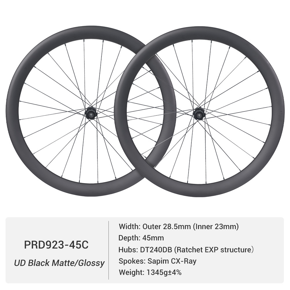 ProX DT240 Road Carbon Wheels | High-Perfomance Road Wheel With 23mm Inner Width Rims