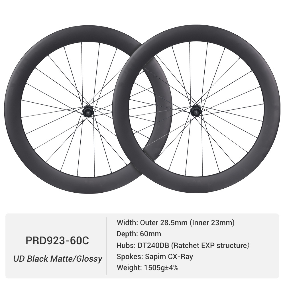 ProX DT240 Road Carbon Wheels | High-Perfomance Road Wheel With 23mm Inner Width Rims