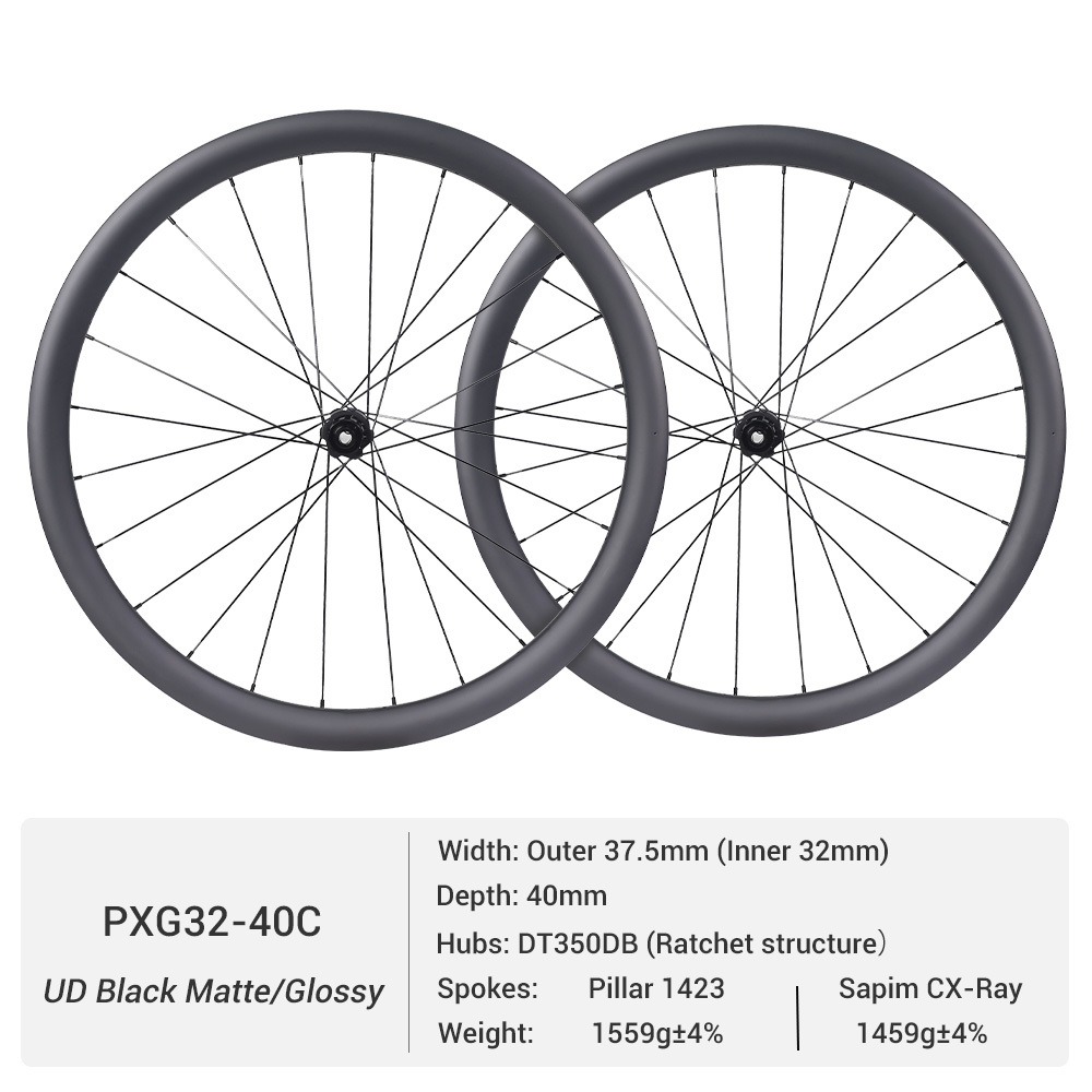 ProX DT350 Super Wide Gravel Wheels | 32mm Inner Width Carbon Rims For Maximum Stability