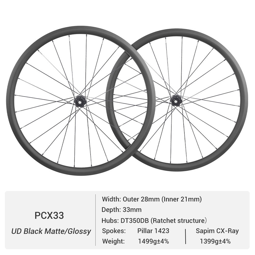 ProX DT350 Gravel Carbon Wheels | Tubeless-Ready Wheelset Built for Gravel Adventures