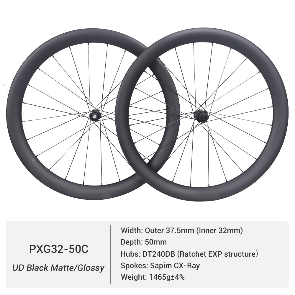ProX DT240 Gravel Carbon Wheels | 32mm Inner Width Super Wide Rims for Rough Terrain Control