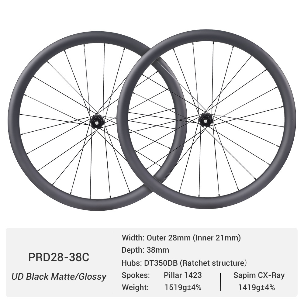 ProX DT350 Carbon Road Wheelset | Upper Mid-range Reliable Carbon Wheels For Training